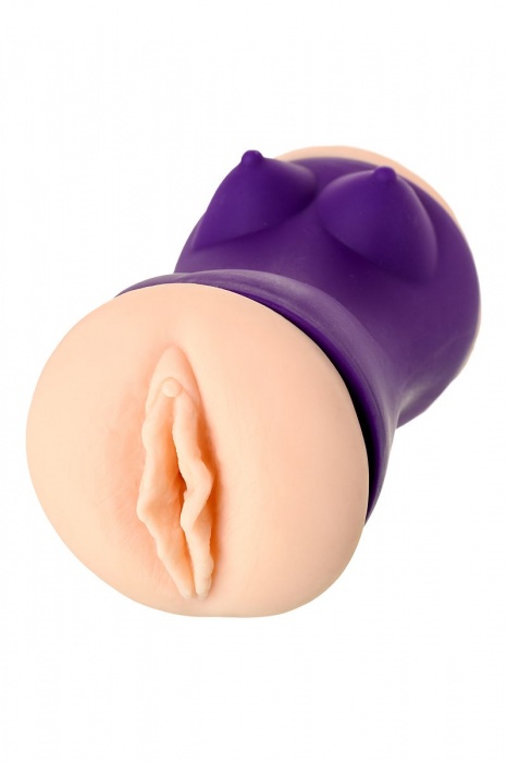 Двухсторонний мастурбатор JOS YARA в фиолетовой колбе - JOS - в Керчи купить с доставкой