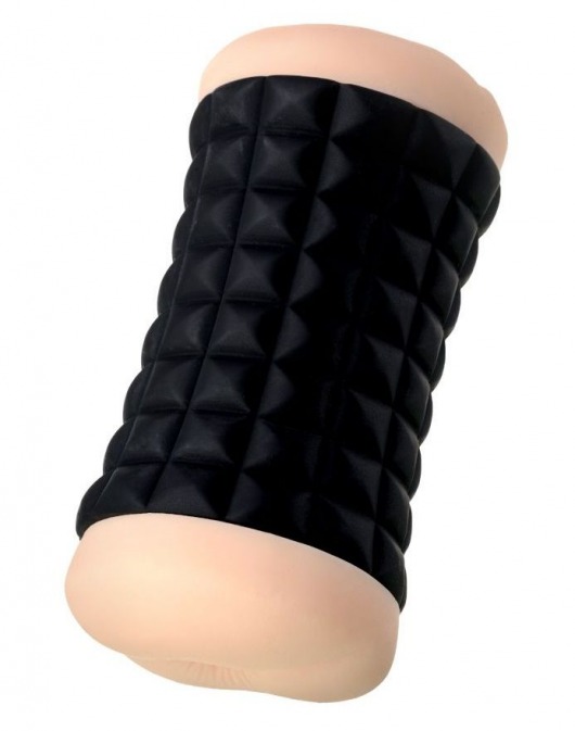 Двухсторонний мастурбатор JOS JANICE в черном цилиндре - JOS - в Керчи купить с доставкой