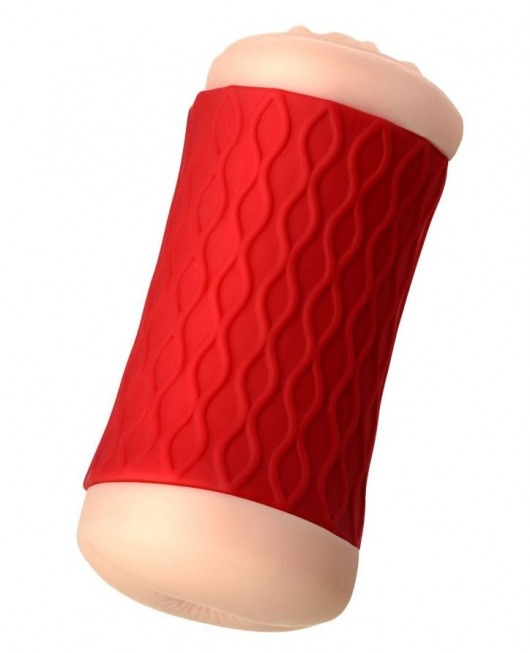 Двухсторонний мастурбатор JOS  NADIN в красном цилиндре - JOS - в Керчи купить с доставкой