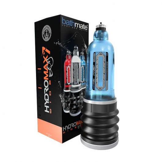 Синяя гидропомпа HydroMAX7 Wide Boy - Bathmate - в Керчи купить с доставкой