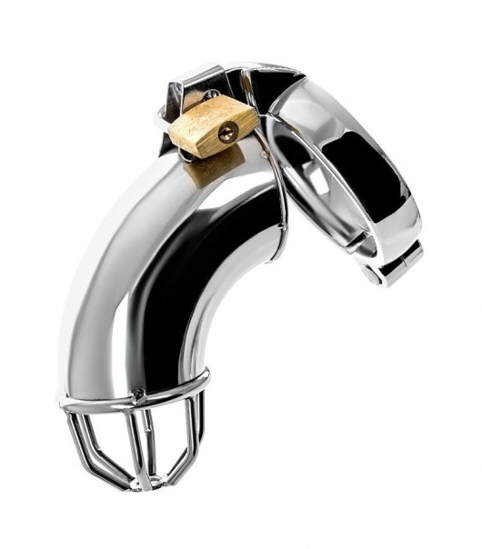 Серебристый мужской пояс верности TOYFA Metal - ToyFa - купить с доставкой в Керчи