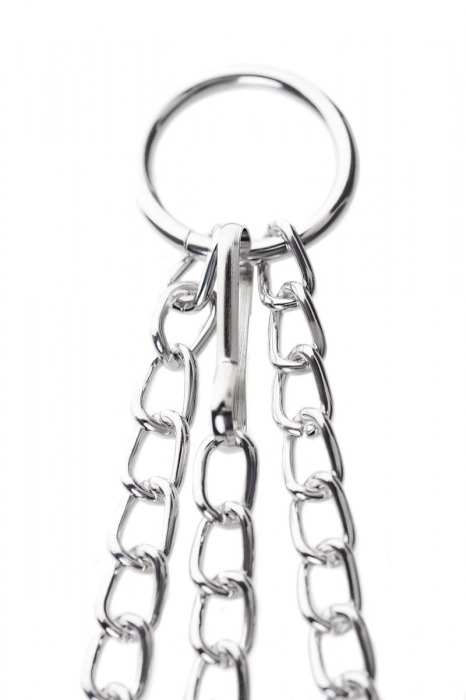 Черно-серебристые зажимы для сосков с кольцом для пениса TOYFA Metal - ToyFa - купить с доставкой в Керчи