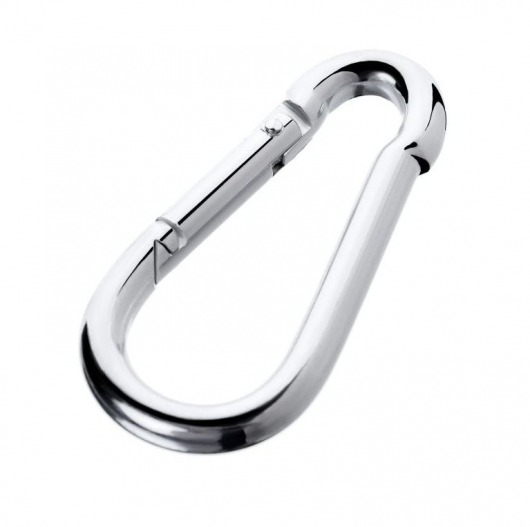 Серебристый карабин TOYFA Metal - ToyFa - купить с доставкой в Керчи