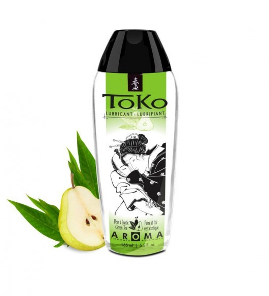 Интимный гель TOKO Pear   Exotic Green Tea с ароматом груши и зеленого чая - 165 мл. - Shunga - купить с доставкой в Керчи