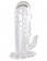 Прозрачная гелевая насадка с клиторальным отростком - 13 см. - Toyfa Basic - в Керчи купить с доставкой