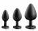 Набор черных анальных пробок с красным кристаллом-сердечком Bling Plugs Training Kit - Blush Novelties - купить с доставкой в Керчи Набор черных анальных пробок с красным кристаллом-сердечком Bling Plugs Training Kit - Blush Novelties - купить с доставкой в Керчи