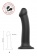 Черный фаллос на присоске Silicone Bendable Dildo L - 19 см. - Strap-on-me - купить с доставкой в Керчи