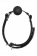 Черный кляп-шарик BALL GAG DIAMOND - Dream Toys - купить с доставкой в Керчи