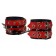 Красно-чёрные наручники из кожи - Sitabella - купить с доставкой в Керчи