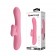 Розовый вибратор-кролик Gina с клиторальной щеточкой - 20,5 см. - Baile купить в Керчи с доставкой в Orgasmix.ru Розовый вибратор-кролик Gina с клиторальной щеточкой - 20,5 см. - Baile