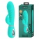 Бирюзовый вибратор-кролик с рёбрышками Prescott - 20 см. - Baile купить в Керчи с доставкой в Orgasmix.ru Бирюзовый вибратор-кролик с рёбрышками Prescott - 20 см. - Baile