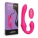 Розовый вибратор с клиторальным отростком и пультом ДУ- 19,6 см. - I-MOON купить в Керчи с доставкой в Orgasmix.ru Розовый вибратор с клиторальным отростком и пультом ДУ- 19,6 см. - I-MOON