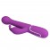 Фиоетовый вибратор-кролик с ротацией бусин Dejon - 22,6 см. - Baile