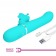 Аквамариновый вибратор-кролик Ridgely - 22,6 см. - Baile купить в Керчи с доставкой в Orgasmix.ru Аквамариновый вибратор-кролик Ridgely - 22,6 см. - Baile