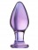 Стеклянная анально-вагинальная пробка - 11 см. - Sexus купить с доставкой в интернет-магазине Orgasmix в Керчи Стеклянная анально-вагинальная пробка - 11 см. - Sexus