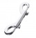 Серебристый двухсторонний карабин TOYFA Metal - ToyFa - купить с доставкой в Керчи